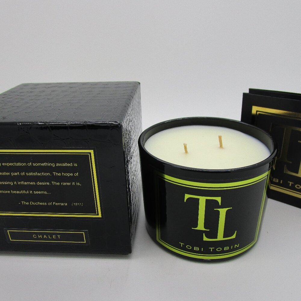TOBI TOBIN Scented Collection 9 oz 2-Wick Candle CHALET